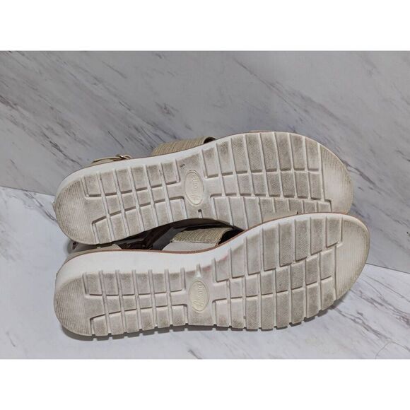 Euro Sofft by Soft Women's Gold Ankle Strap Comfort Sandals Size 8 - Picture 7 of 8